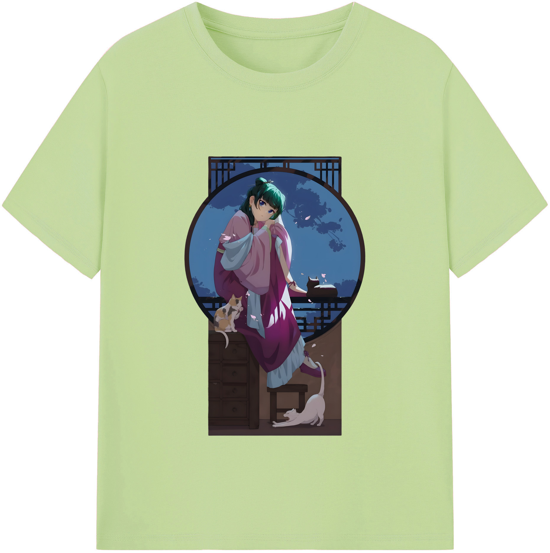 （画像用） 薬屋のひとりごと The Apothecary Diaries 綿100％半袖Tシャツ（フロントプリント）
